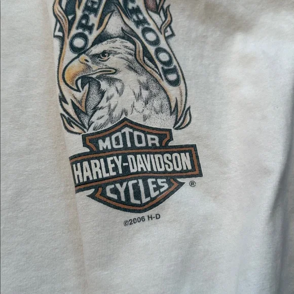 ‘06 Harley-Davidson Vintage Long Sleeve T-Shirt w/ Flame Graphic Y2K - Picture 11 of 11